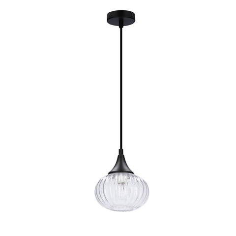 Suspension Métal Verre Noir · Exeter