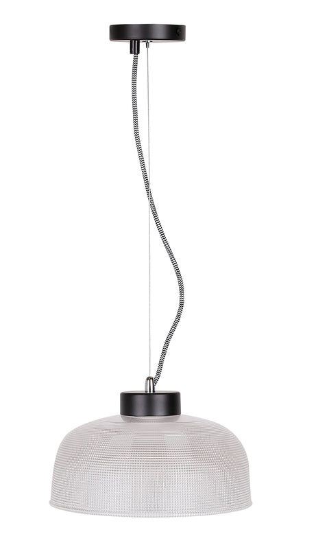 Suspension Verre Noir E27 · Liverpool