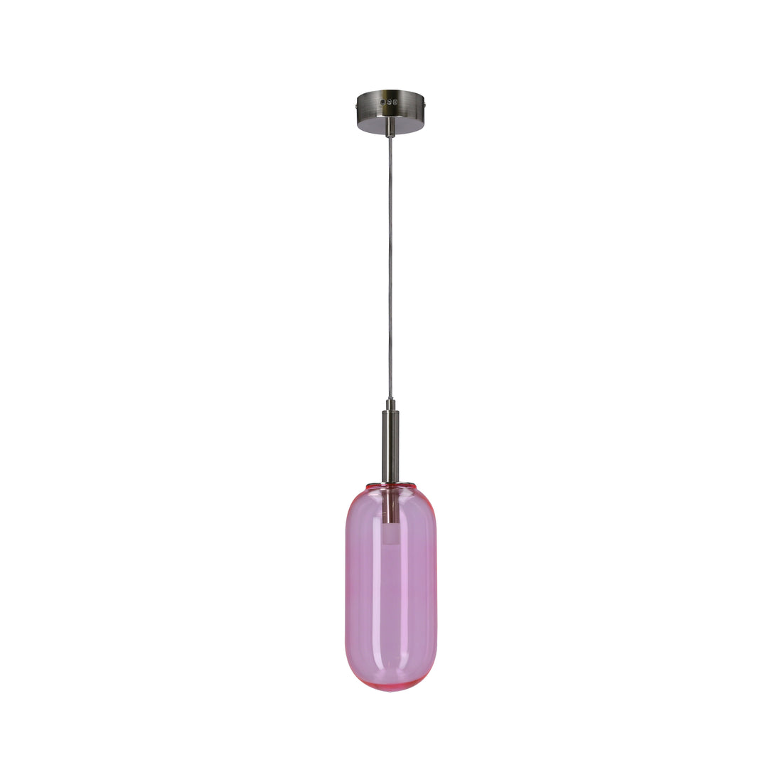 Suspension LED Verre Rose · Fiuggi