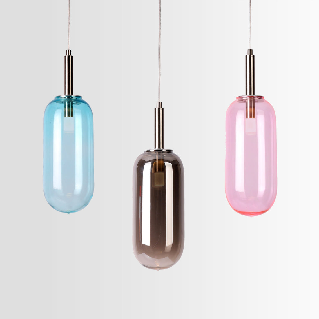 Suspension LED Verre Rose · Fiuggi · photo 3