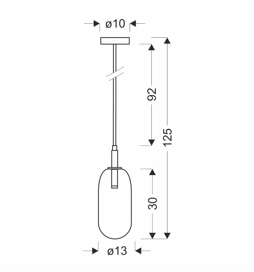 Suspension LED Verre Rose · Fiuggi · photo 4