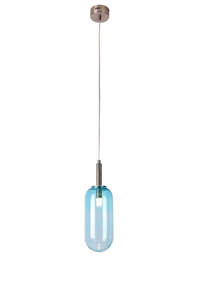 Suspension LED Verre Bleu · Fiuggi