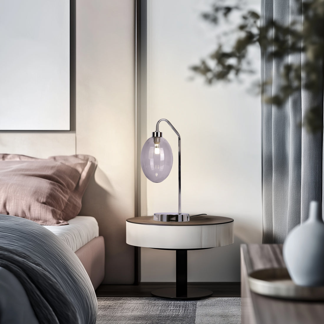 Lampe à poser Verre Cornflower Bleu · Lukka · photo 4