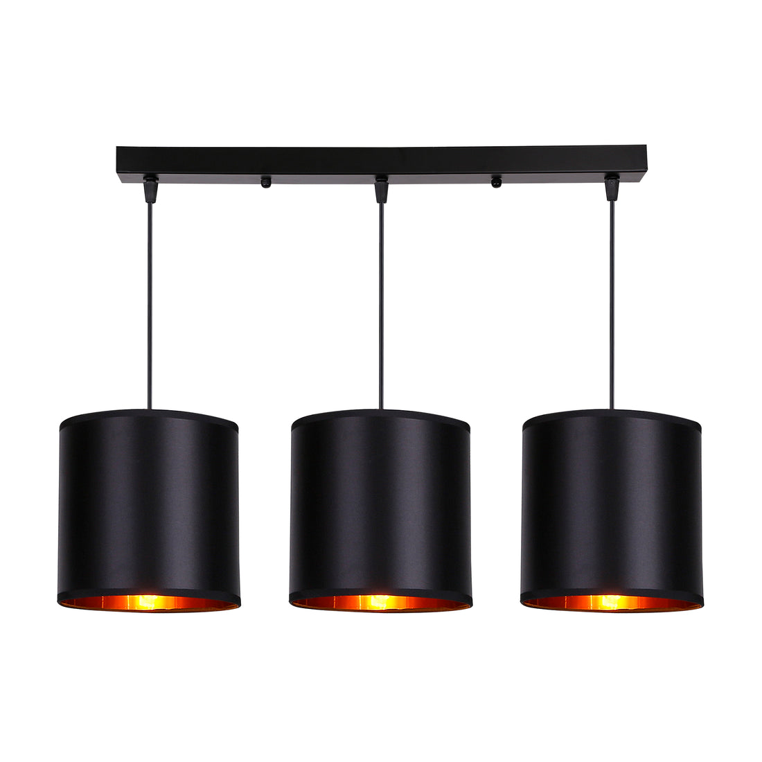 Suspension 3 Lampes Acier E27 · Candida