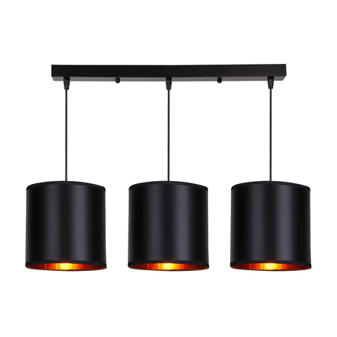 Suspension 3 Lampes Acier E27 · Candida
