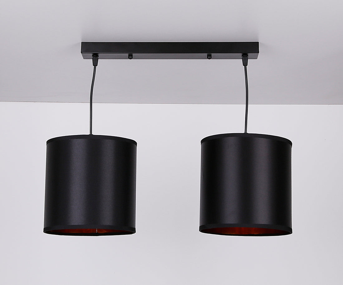 Suspension 2 Lampes Acier E27 · Candida · photo 2