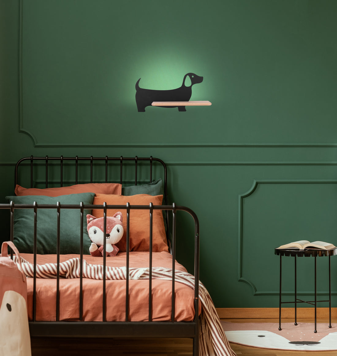 Applique murale LED Bois Noir · Dog · photo 2
