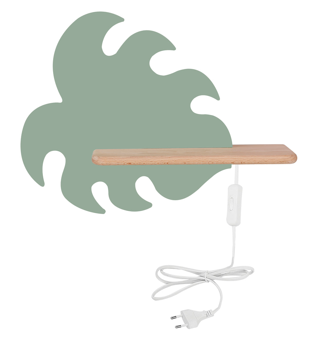 Applique murale LED Bois · Monstera
