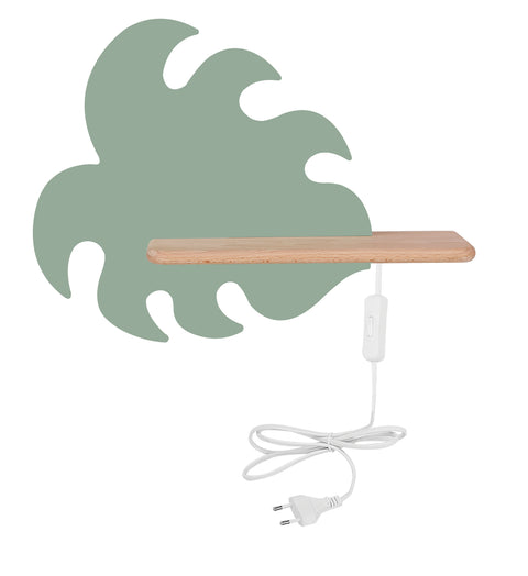 Applique murale LED Bois · Monstera
