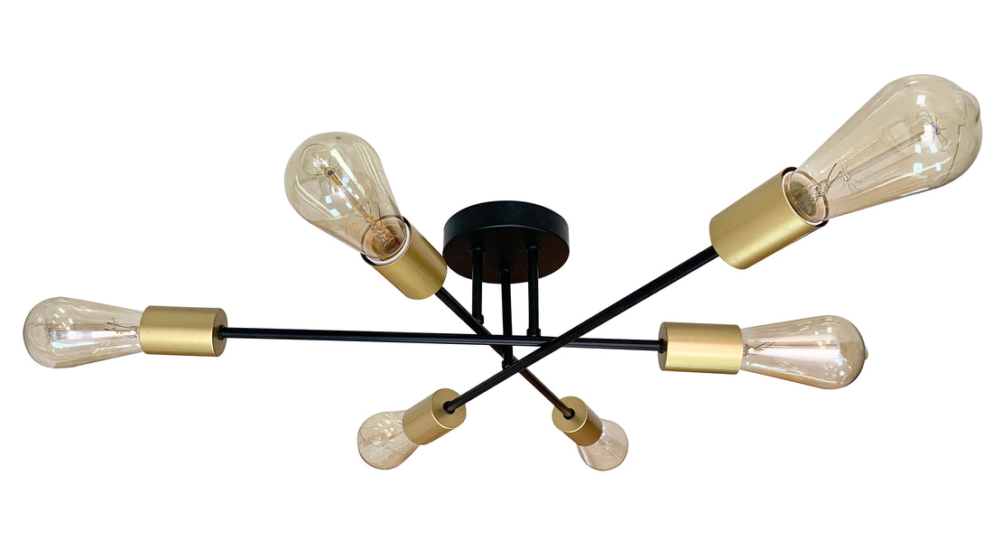 Plafonnier 6 Lampes E27 · Crespilo