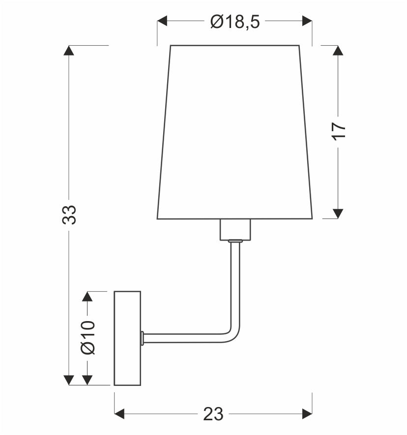 Applique murale Acier Tissu E14 · Pasteri · photo 5