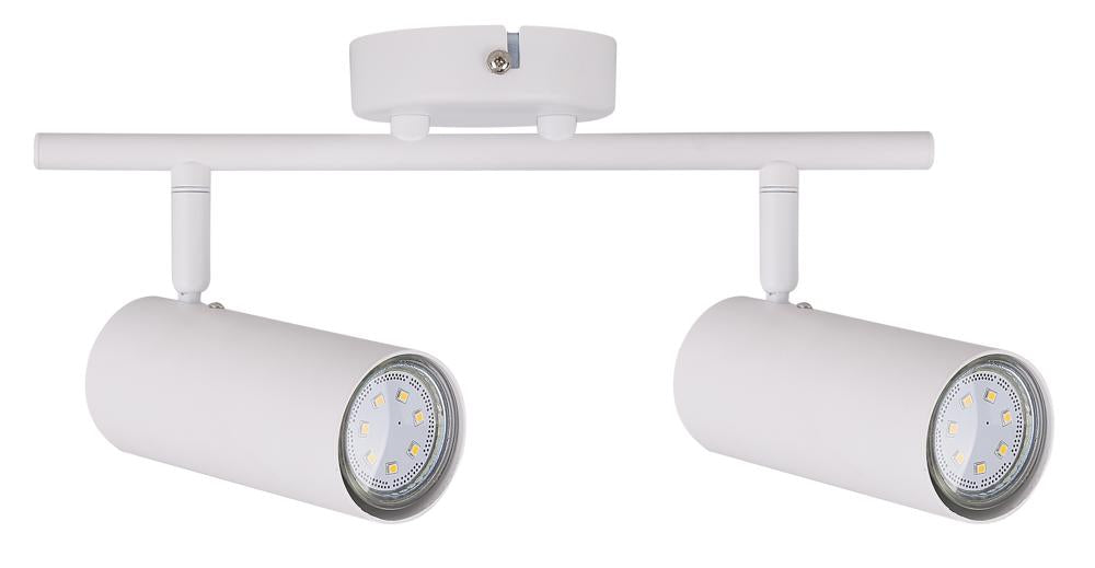 Plafonnier 2 Lampes Acier GU10 · Colly