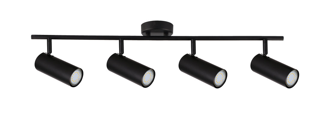 Plafonnier 4 Lampes Acier Noir · Colly