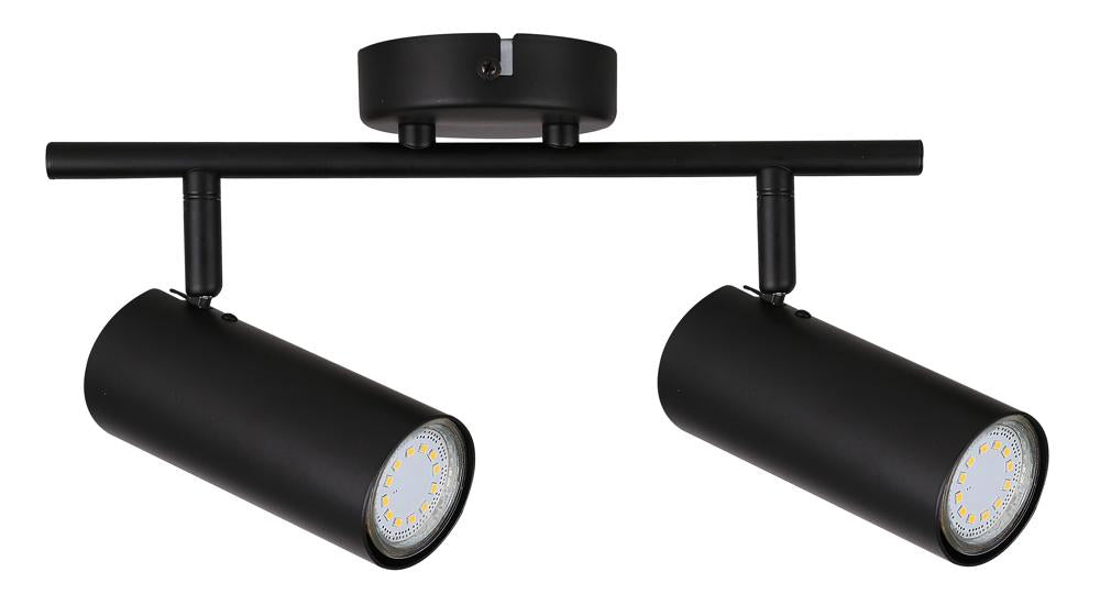 Plafonnier 2 Lampes Acier GU10 · Colly