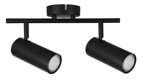 Plafonnier 2 Lampes Acier GU10 · Colly