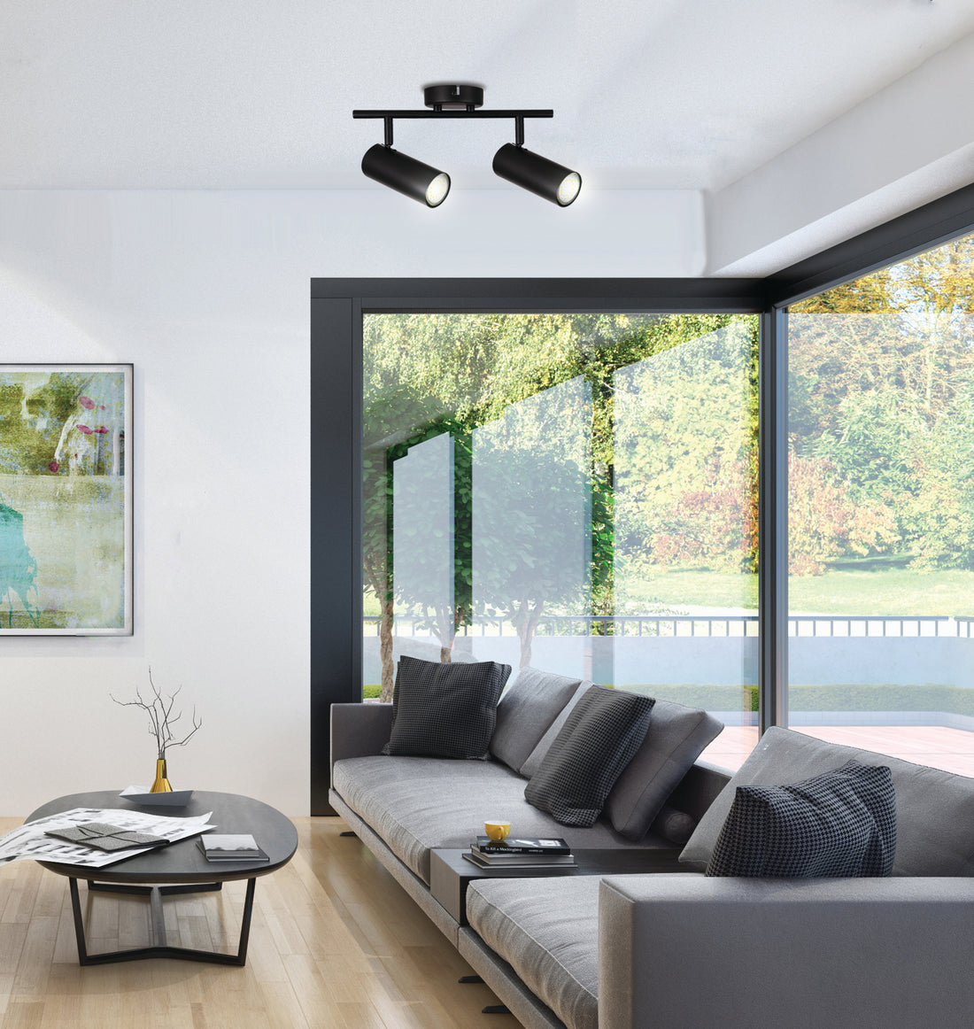 Plafonnier 2 Lampes Acier GU10 · Colly · photo 4