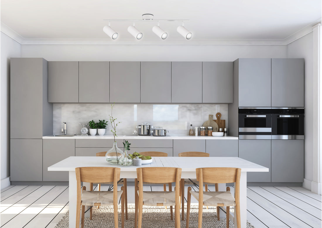 Plafonnier 4 Lampes Acier Blanc · Colly · photo 3