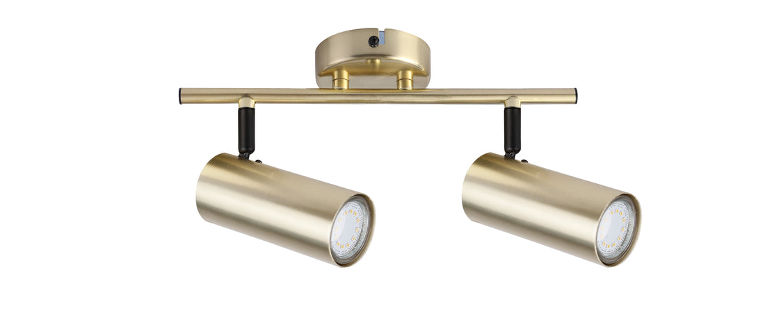 Plafonnier 2 Lampes Acier GU10 · Colly