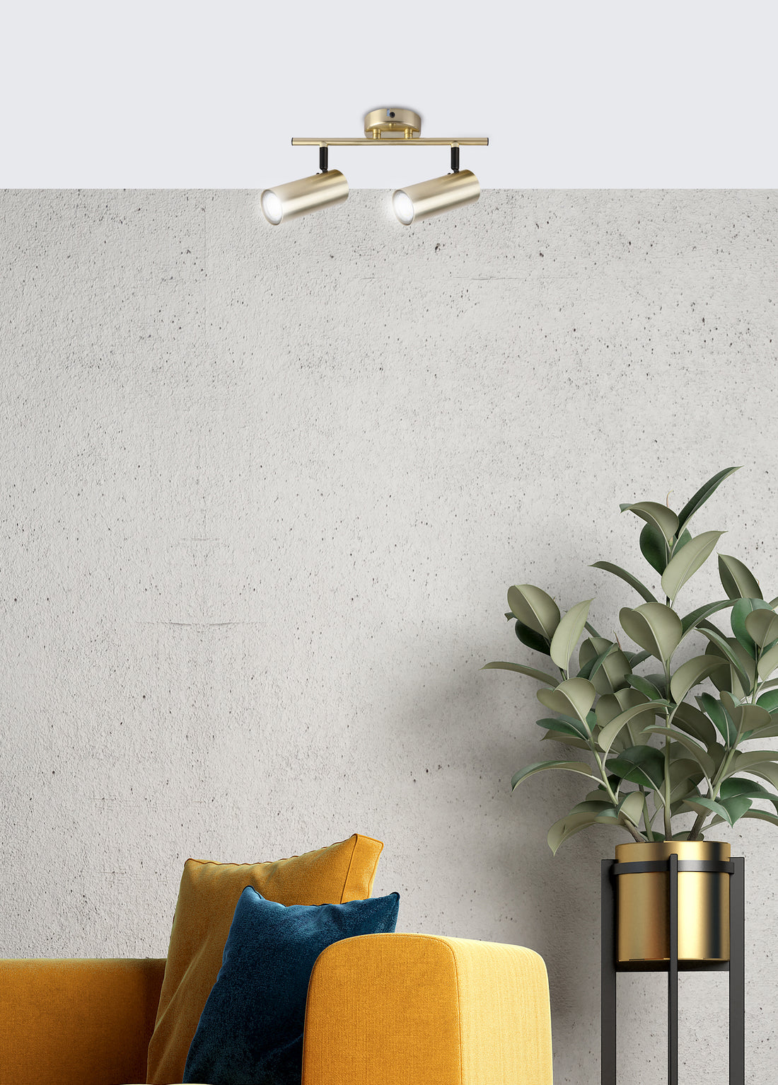 Plafonnier 2 Lampes Acier GU10 · Colly · photo 3