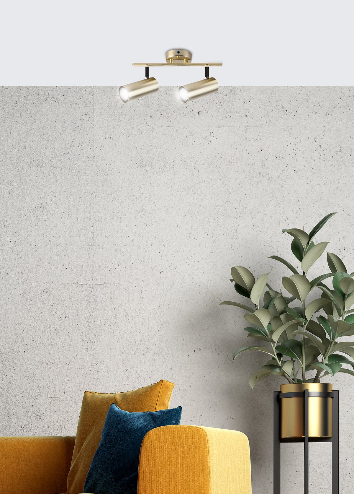 Plafonnier 2 Lampes Acier GU10 · Colly · photo 3
