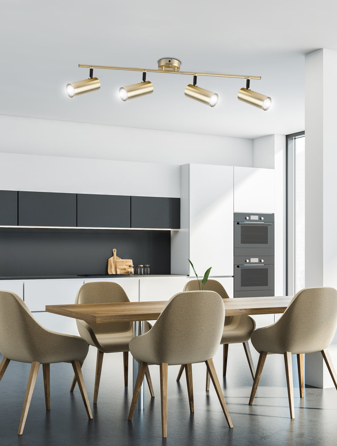 Plafonnier 4 Lampes Acier GU10 · Colly · photo 3