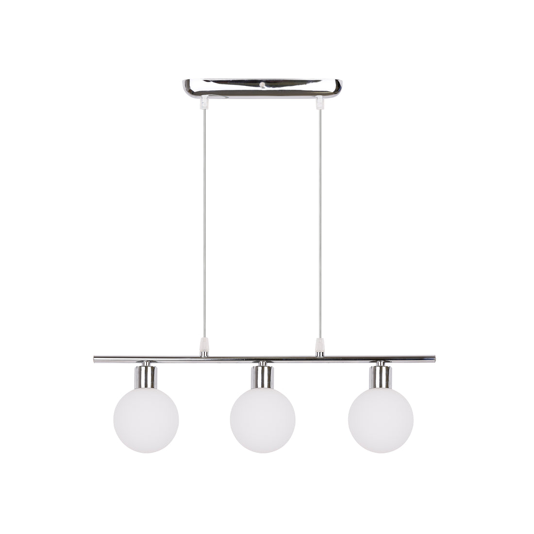 Suspension 3 Lampes Métal Verre · Oden