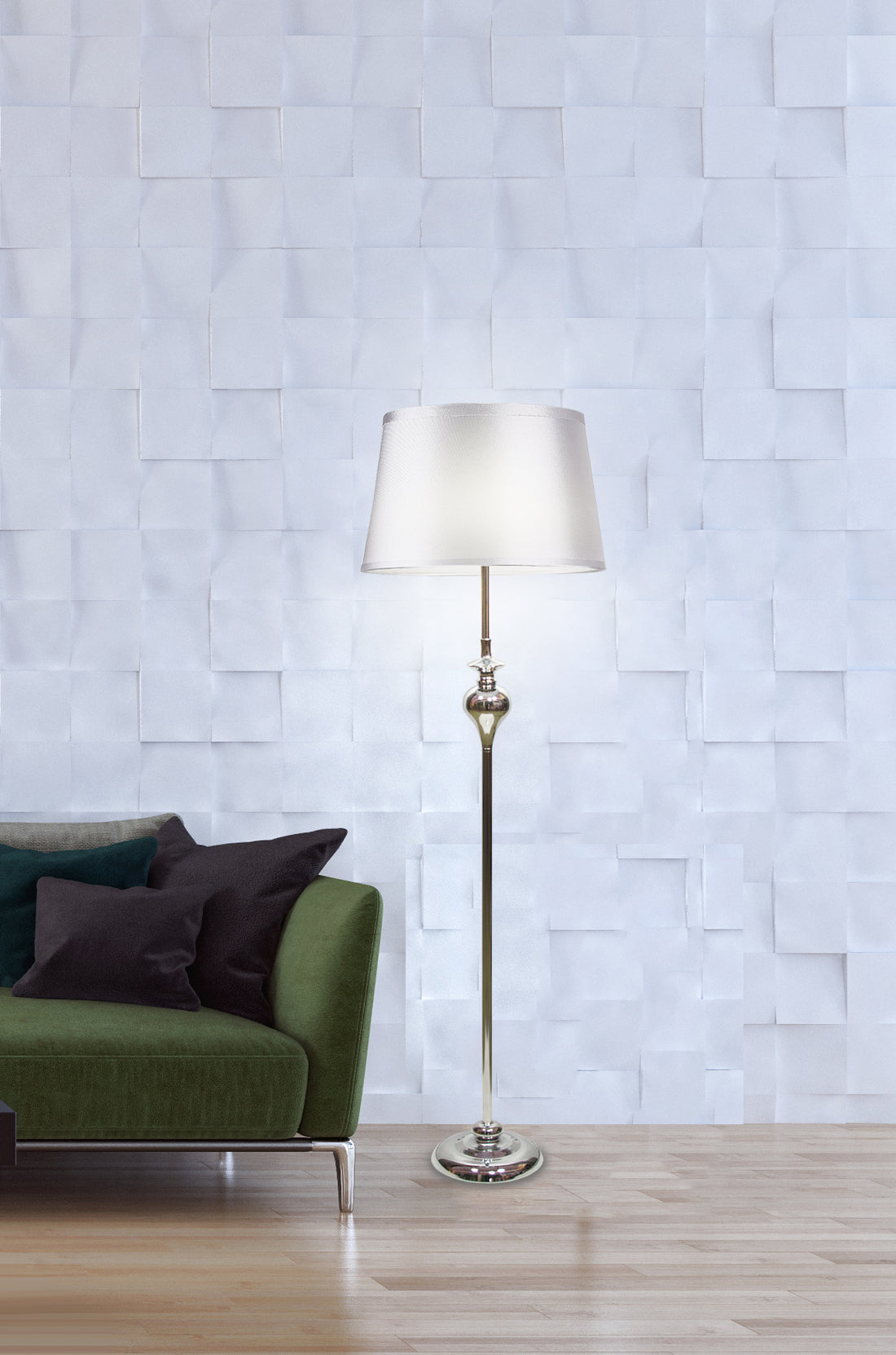 Lampadaire Acier Tissu E27 · Prima · photo 4