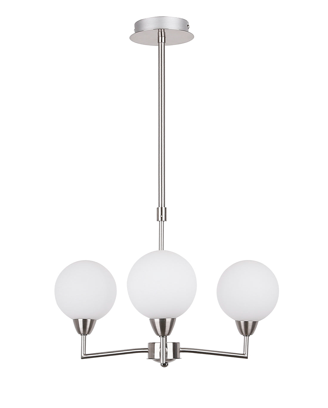 Suspension 3 Lampes Acier Verre · Logos
