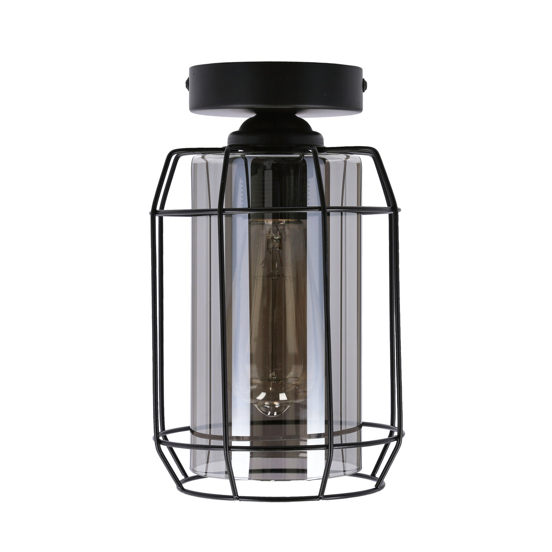 Plafonnier Acier Verre E27 · Jonera