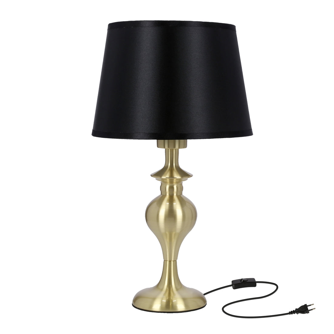 Lampe à poser Acier Tissu Doré · Prima