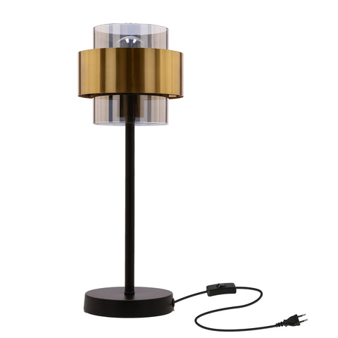 Lampe à poser Acier Verre E27