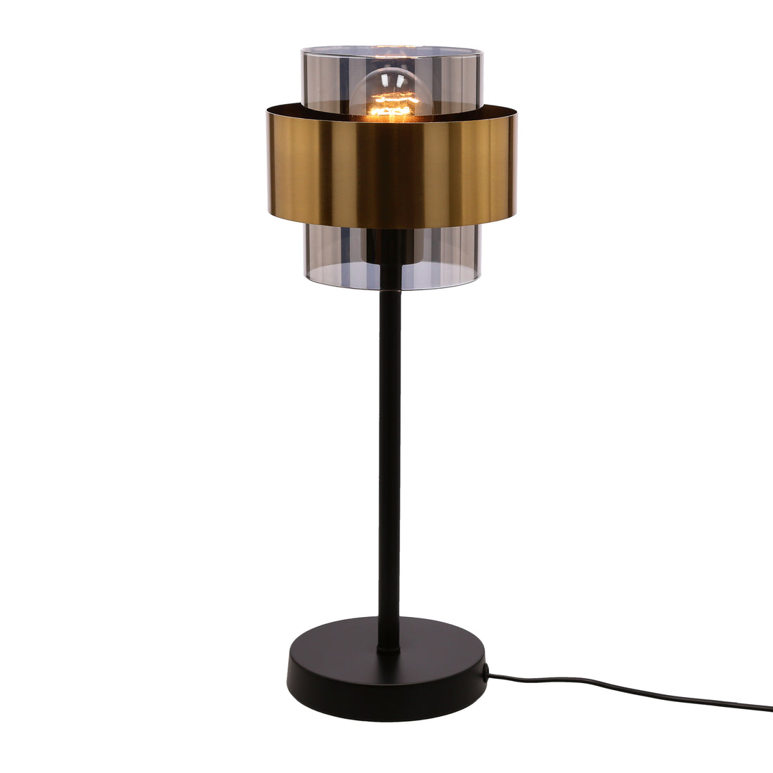Lampe à poser Acier Verre E27 · photo 2