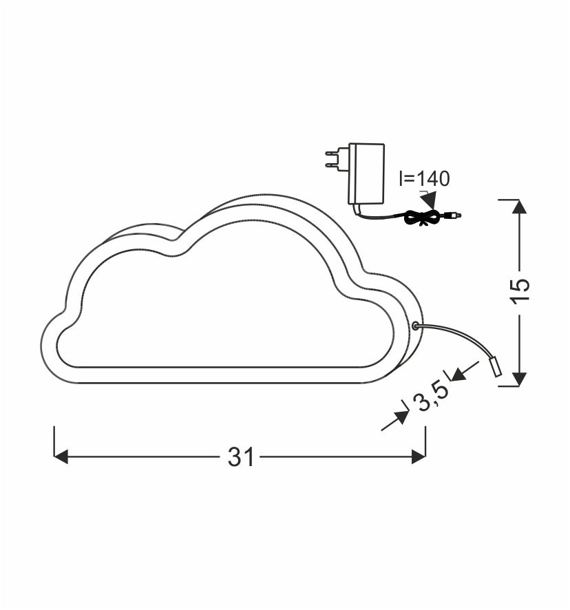 Lampe à poser LED Bleu · Cloud · photo 5