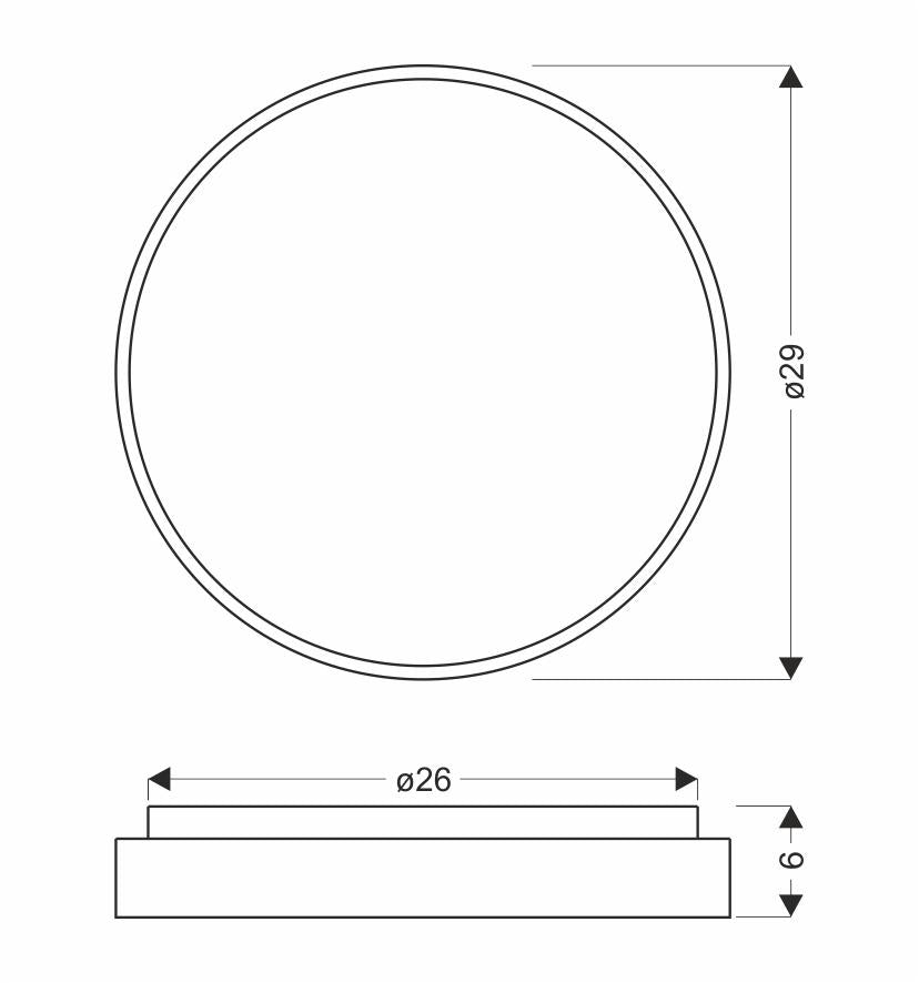 Plafonnier LED Acier Composite Blanc · photo 5