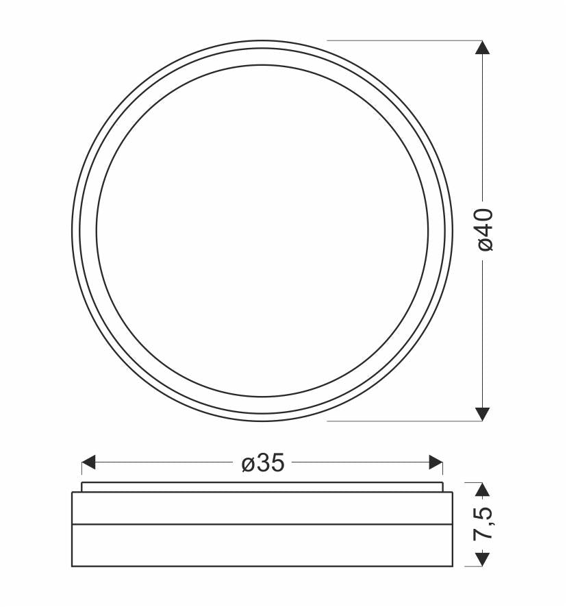 Plafonnier LED Acier Composite · photo 5