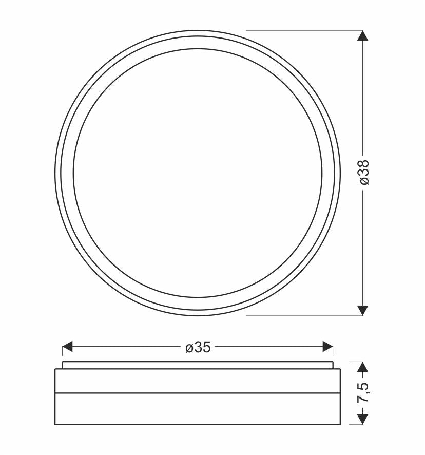 Plafonnier LED Acier Composite · photo 5
