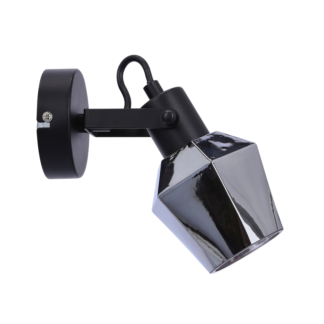 Applique murale Acier Verre Noir · Randi