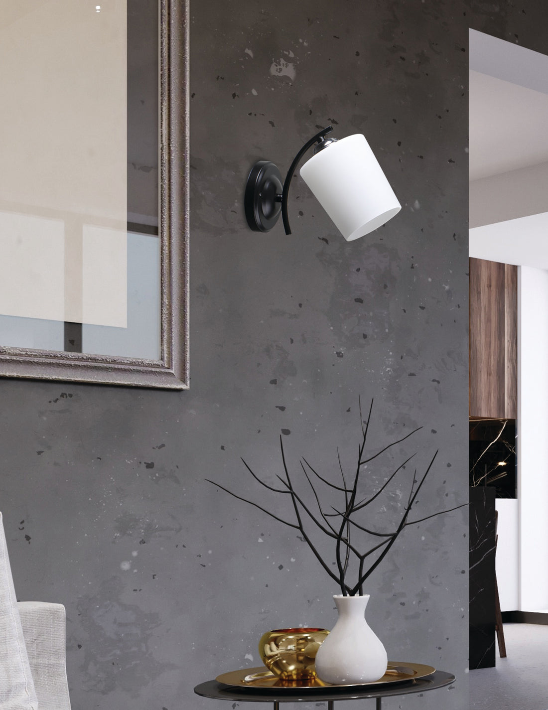 Applique murale Acier Verre E27 · Esnyr · photo 2