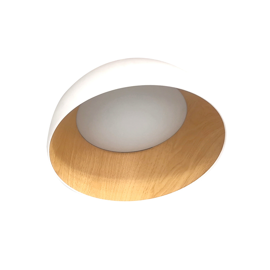 Plafonnier LED Acier Composite Blanc