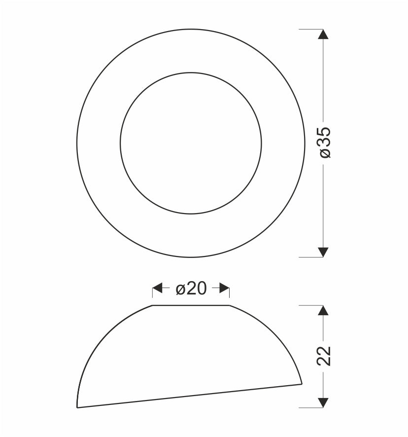 Plafonnier LED Acier Composite Blanc · photo 3