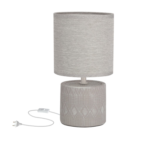 Lampe à poser Tissu Céramique · Dina