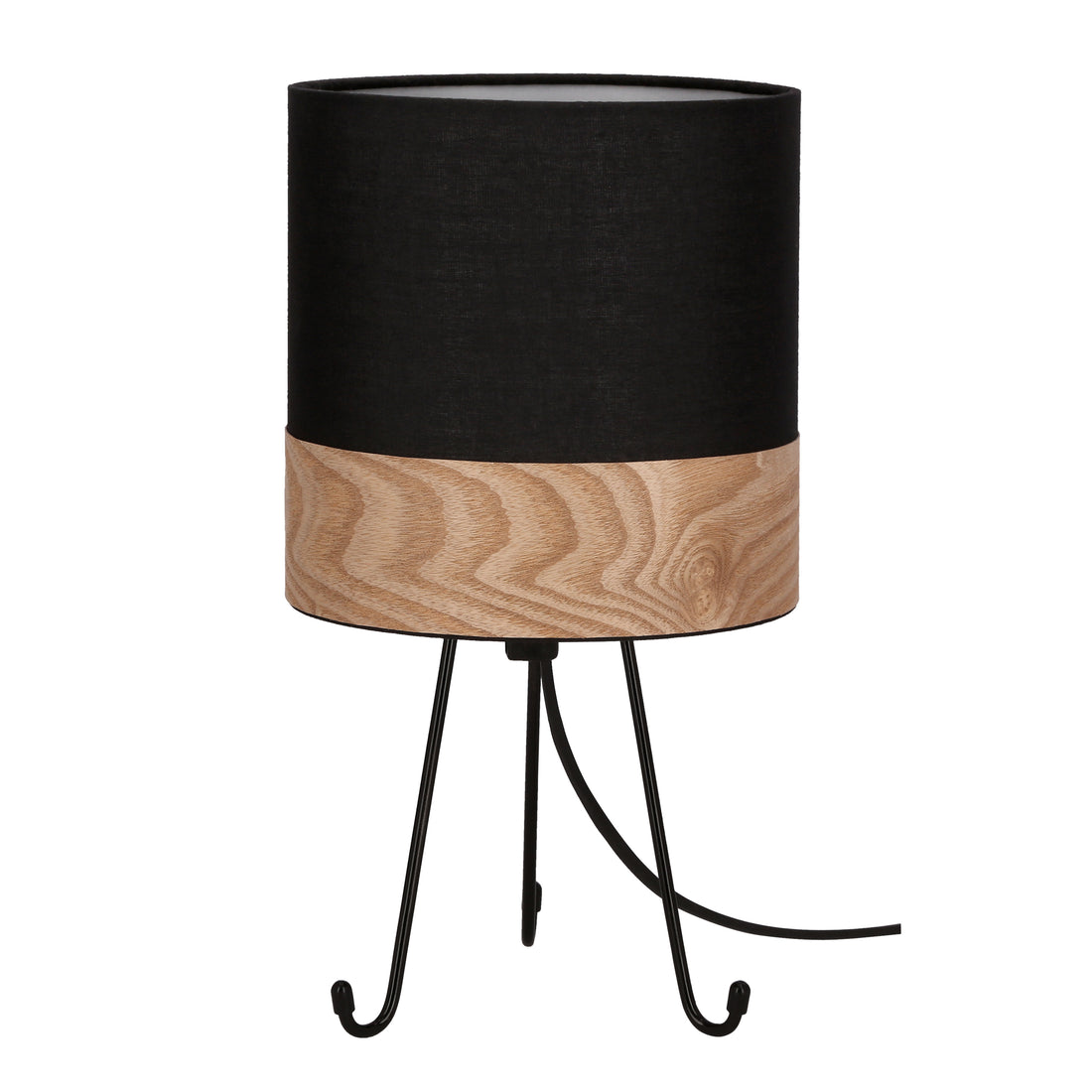 Lampe à poser Acier Tissu E14