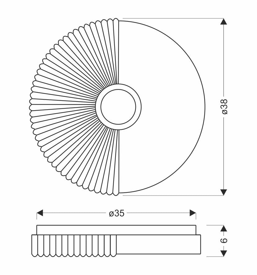 Plafonnier LED Acier Composite Blanc · photo 3