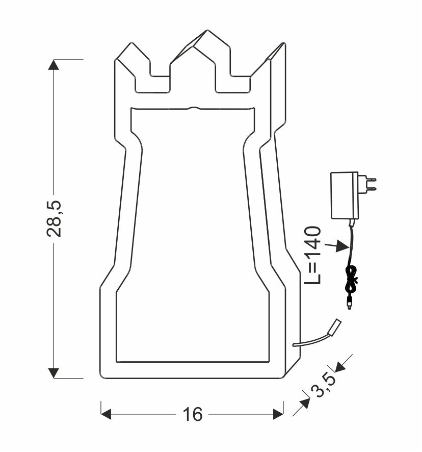 Lampe à poser LED Doré · photo 3