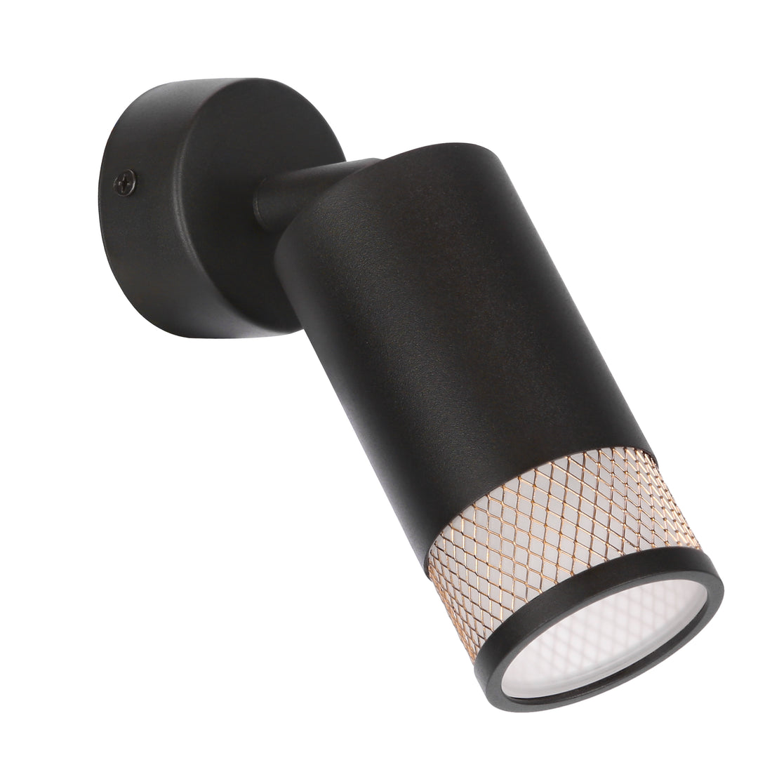 Applique murale Acier Noir et Doré · Flin