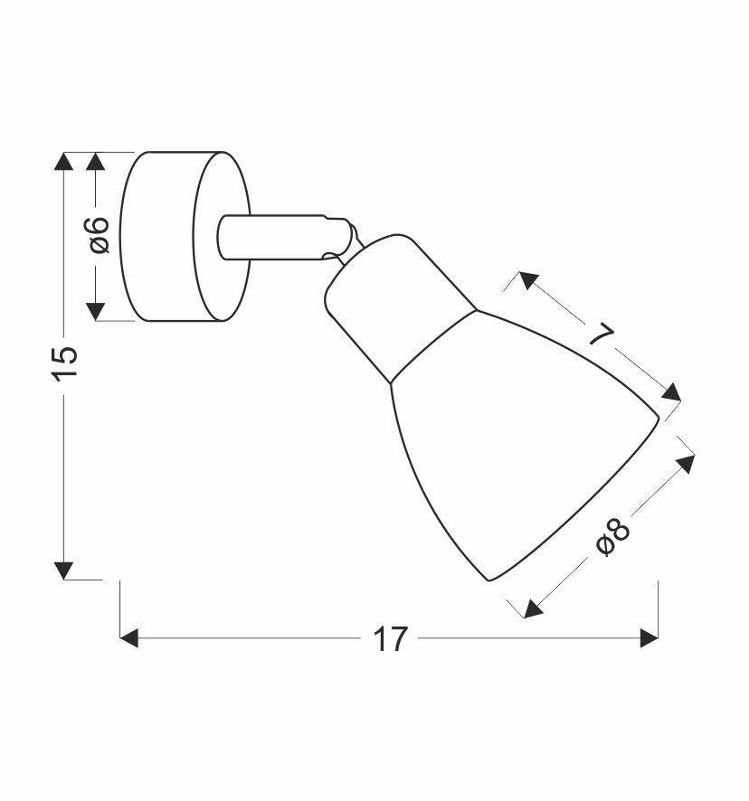 Applique murale Acier Verre Noir · Costa · photo 3