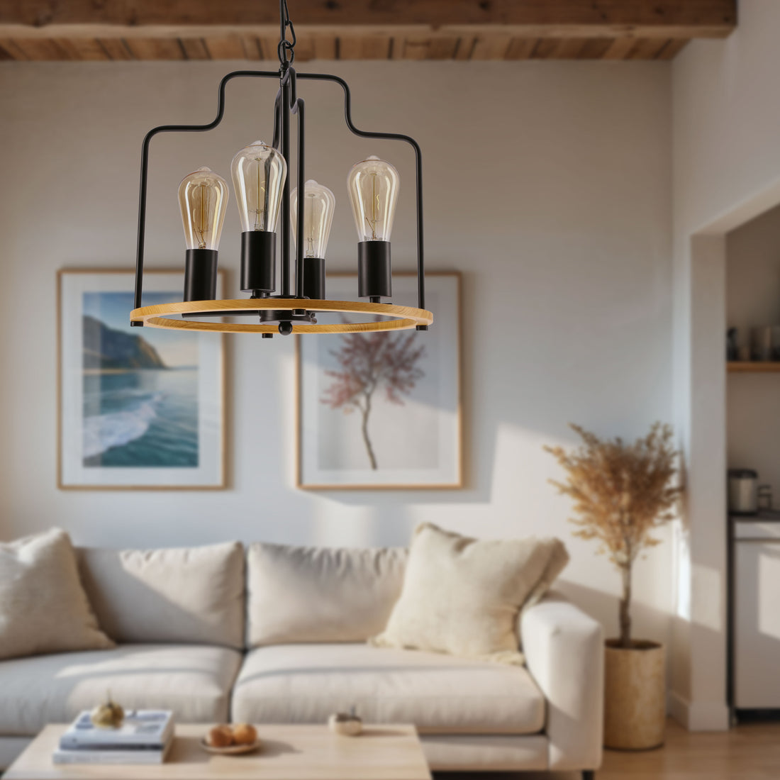 Suspension Acier Noir E14 · Datus · photo 2