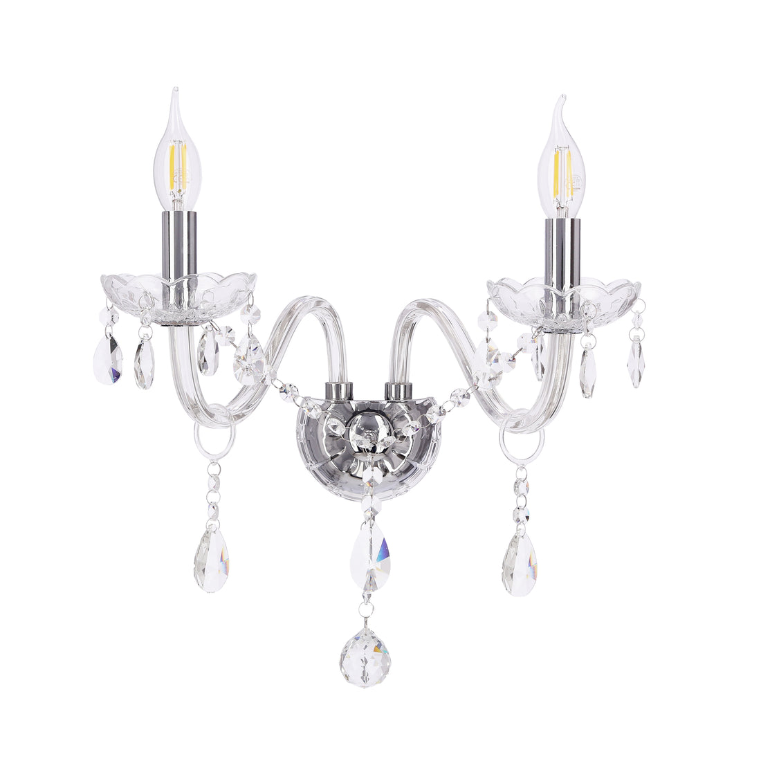 Applique murale 2 Lampes Transparent E14
