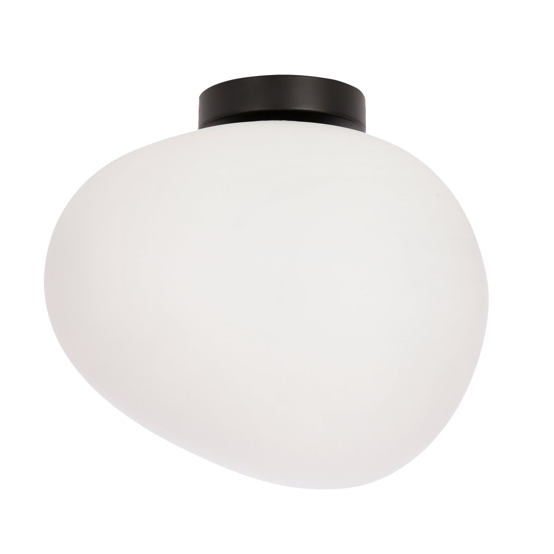 Plafonnier Acier Composite Blanc et Noir · Stones