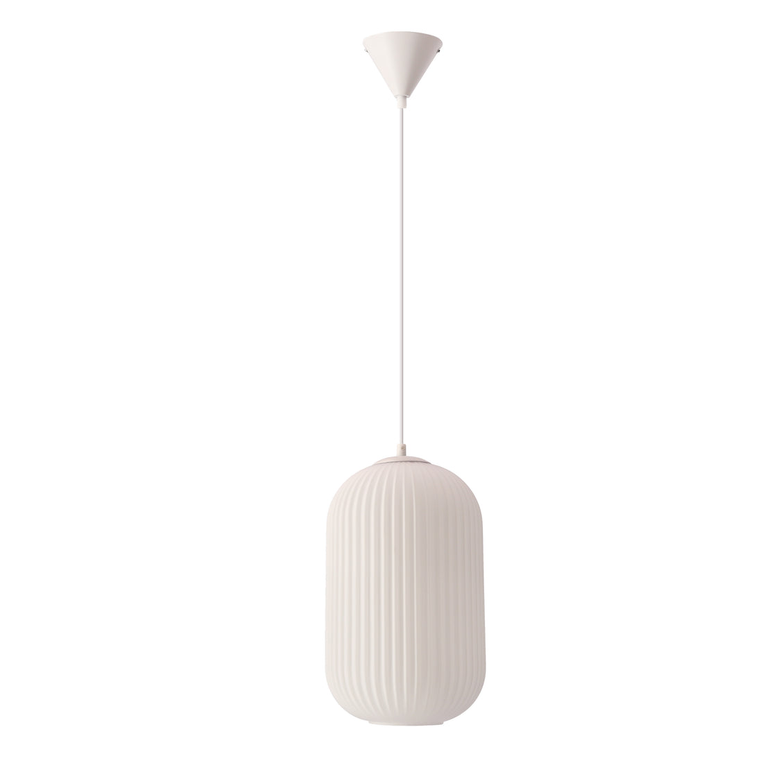 Suspension Métal Verre Blanc
